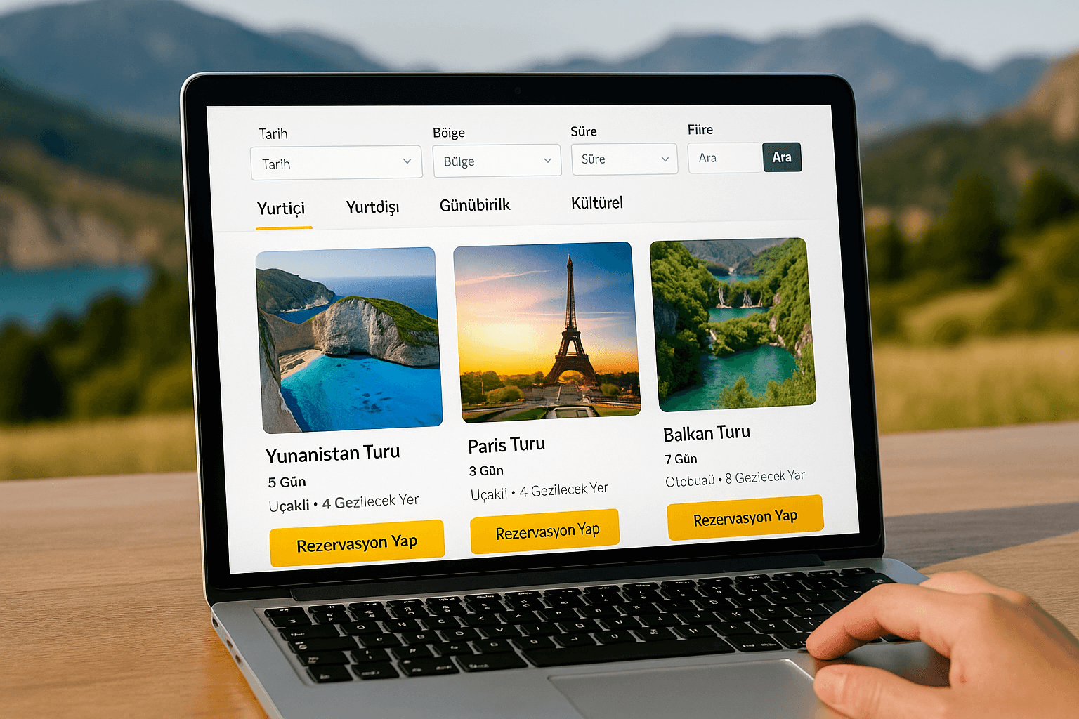 Tur Web Sitesi Tasarımı: Rezervasyon Odaklı ve Dönüşüm Getiren Yapı